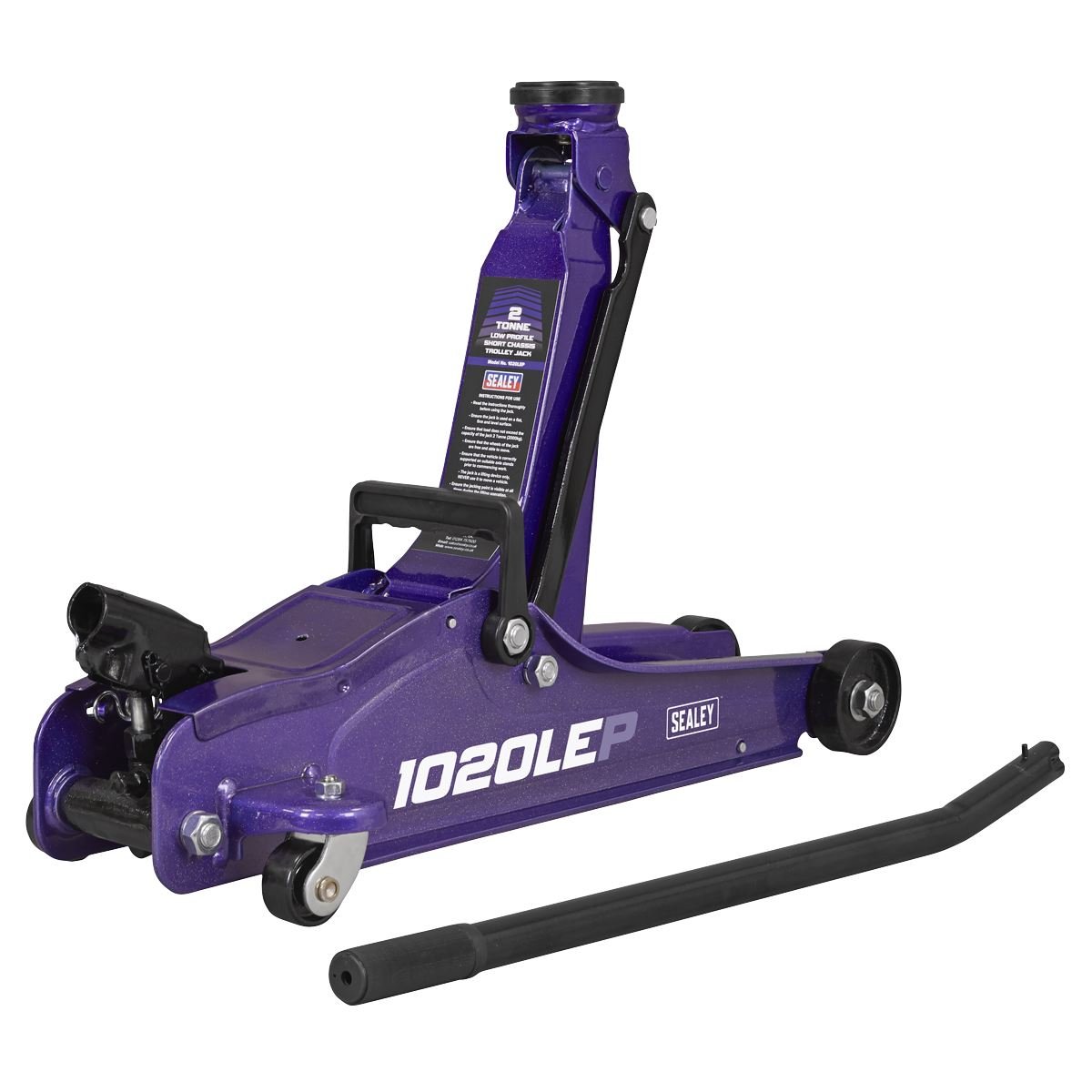 Sealey 1020LEP Low Profile Short Chassis Trolley Jack 2 Tonne - Purple