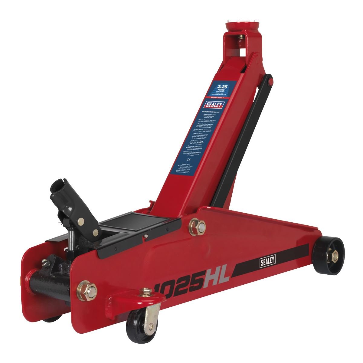 Sealey 1025HL High Lift SUV Trolley Jack with Super Rocket Lift 2.25 Tonne