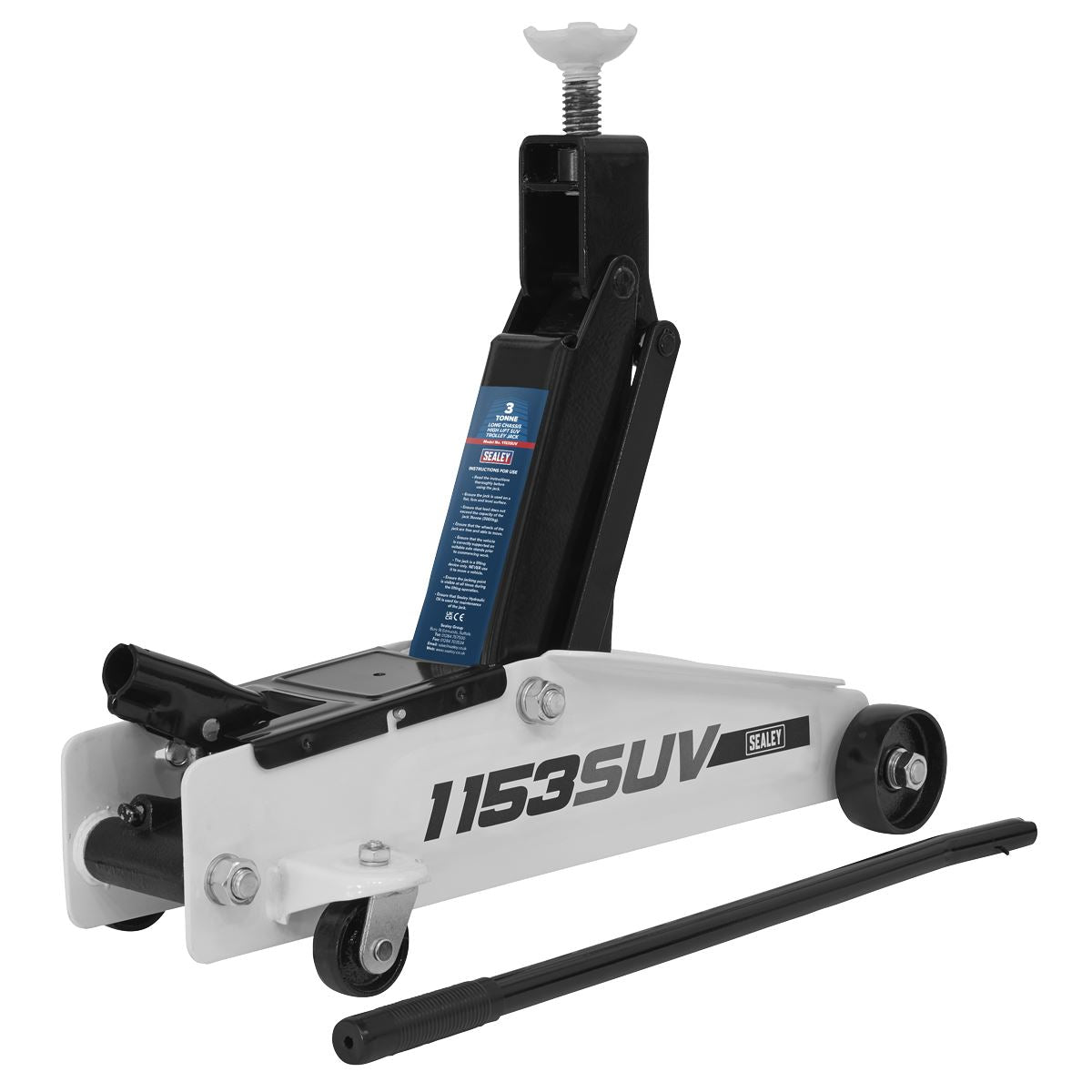 Sealey 1153SUV Long Reach High Lift SUV Trolley Jack 3 Tonne