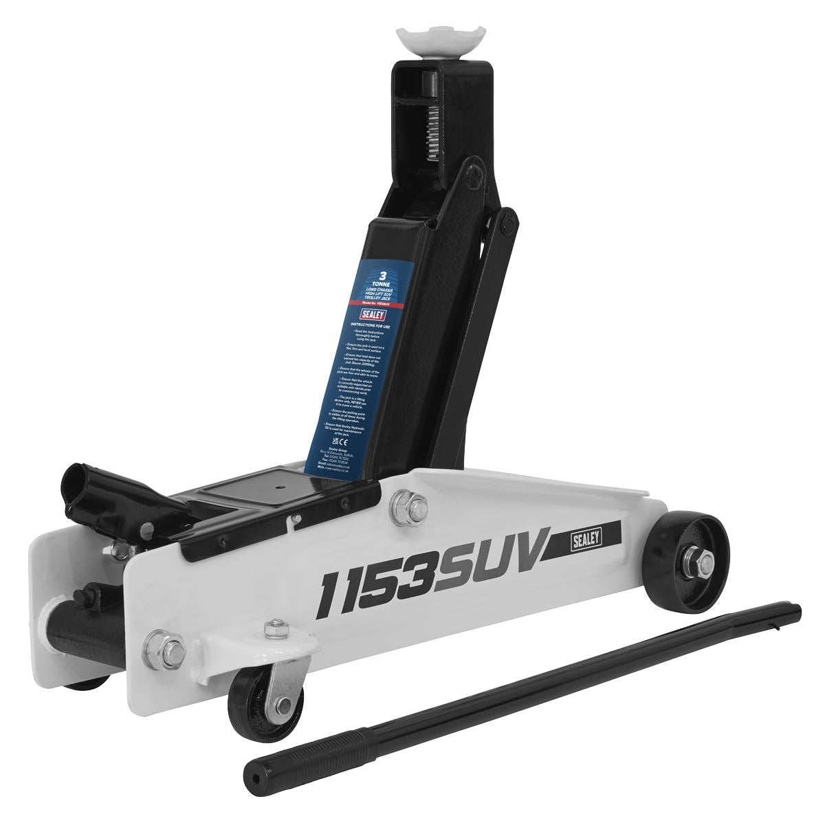 Sealey 1153SUV Long Reach High Lift SUV Trolley Jack 3 Tonne