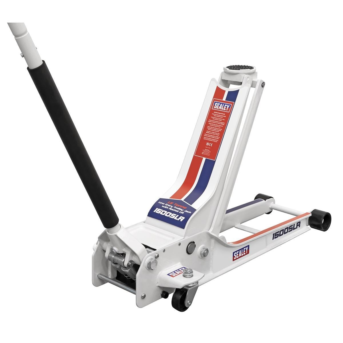 Sealey 1500SLR Low Profile Rocket Lift Trolley Jack 1.5 Tonne