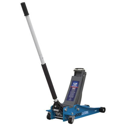 Sealey 2001LEBL Low Profile Rocket Lift Trolley Jack 2.25 Tonne - Blue