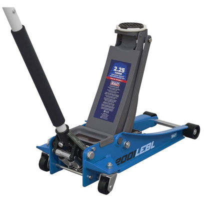 Sealey 2001LEBL Low Profile Rocket Lift Trolley Jack 2.25 Tonne - Blue