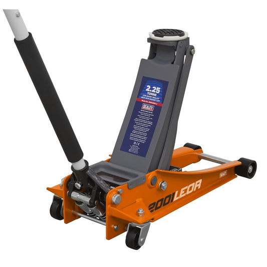 Sealey 2001LEOR Low Profile Rocket Lift Trolley Jack 2.25 Tonne - Orange