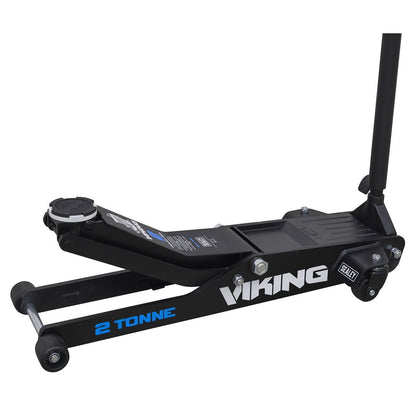 Sealey 2100TB Viking Low Profile Professional Long Reach Trolley Jack with Rocket Lift 2 Tonne