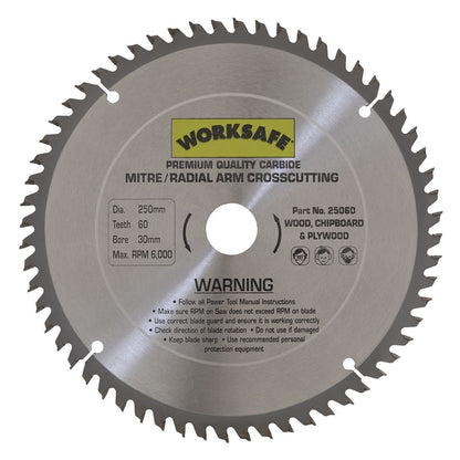 Sealey 25060 Sealey 25060 TCT Saw Blade Ø250 x 30mm - 60tpu