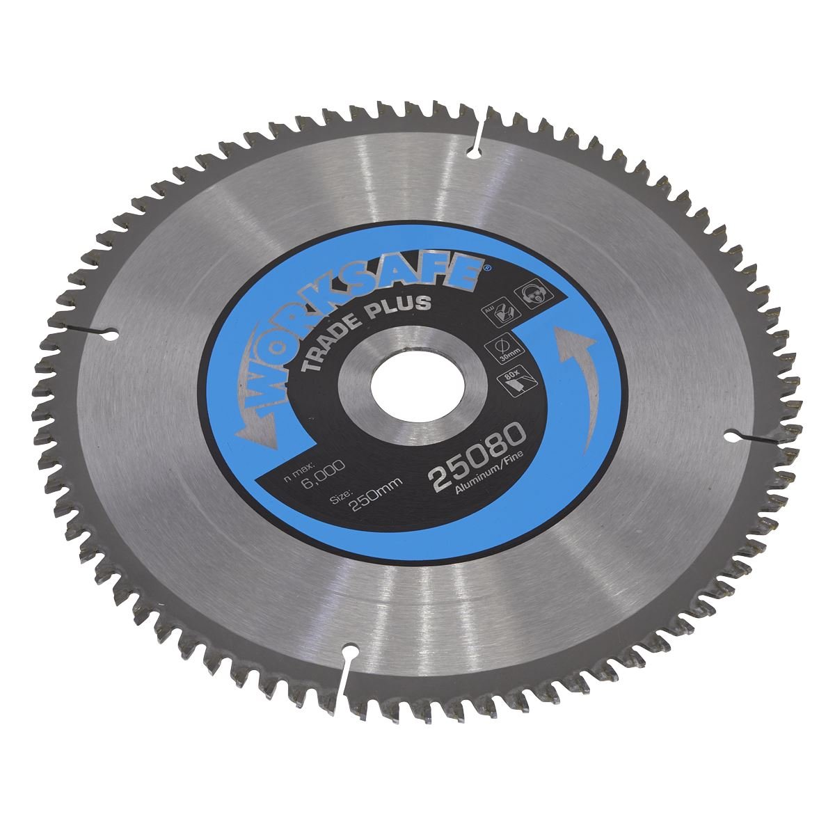 Sealey 25080/Ali Sealey 25080/Ali Aluminium Cutting TCT Saw Blade Ø250 x 30mm - 80tpu