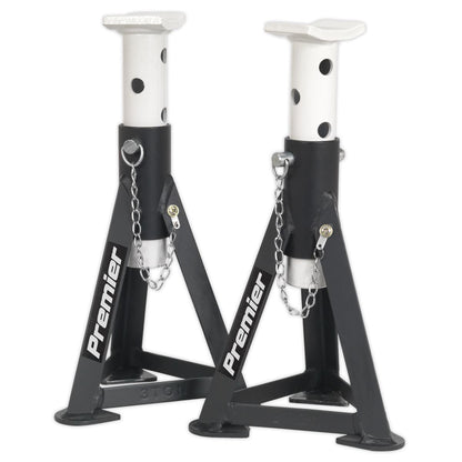 Sealey 3000CXDCOMBO1 Trolley Jack 3 Tonne & Axle Stands (Pair) 3 Tonne per Stand Combo