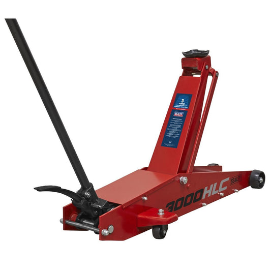 Sealey 3000HLC Premier Long Reach High Lift Trolley Jack 3 Tonne