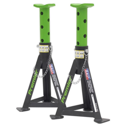 Sealey 3040AGCOMBO1 Premier Trolley Jack 3 Tonne & Axle Stands (Pair) 3 Tonne per Stand Combo