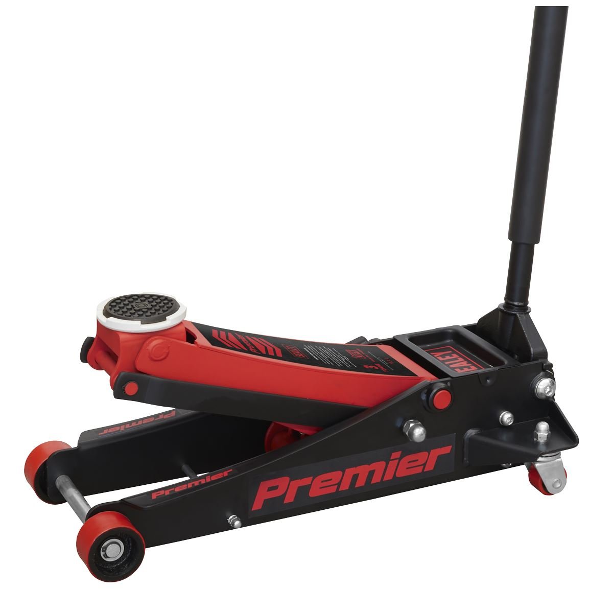 Sealey 3040AR Premier Low Profile Trolley Jack with Rocket Lift 3 Tonne - Red