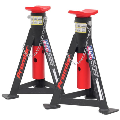 Sealey 3040ARCOMBO Trolley Jack 3 Tonne & Axle Stands (Pair) 3 Tonne per Stand Combo