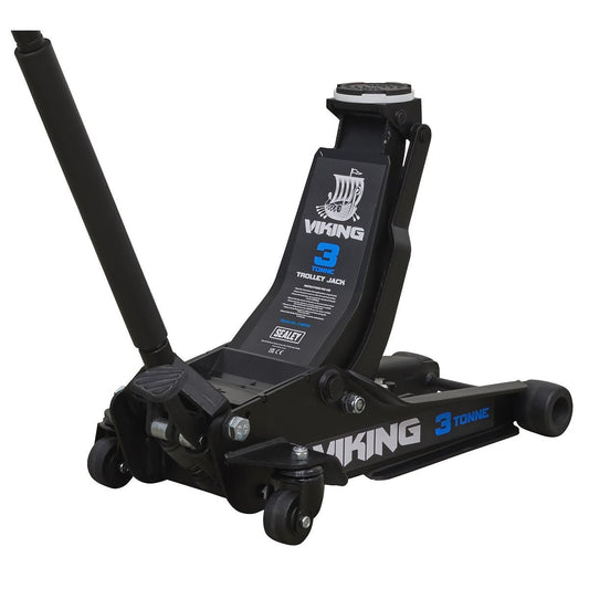 Sealey 3100TB Viking Low Profile Professional Trolley Jack with Rocket Lift 3 Tonne