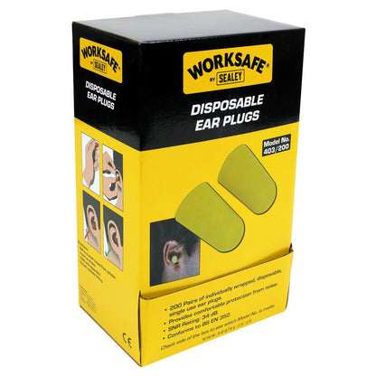 Sealey 403/200 Ear Plugs Disposable - 200 Pairs