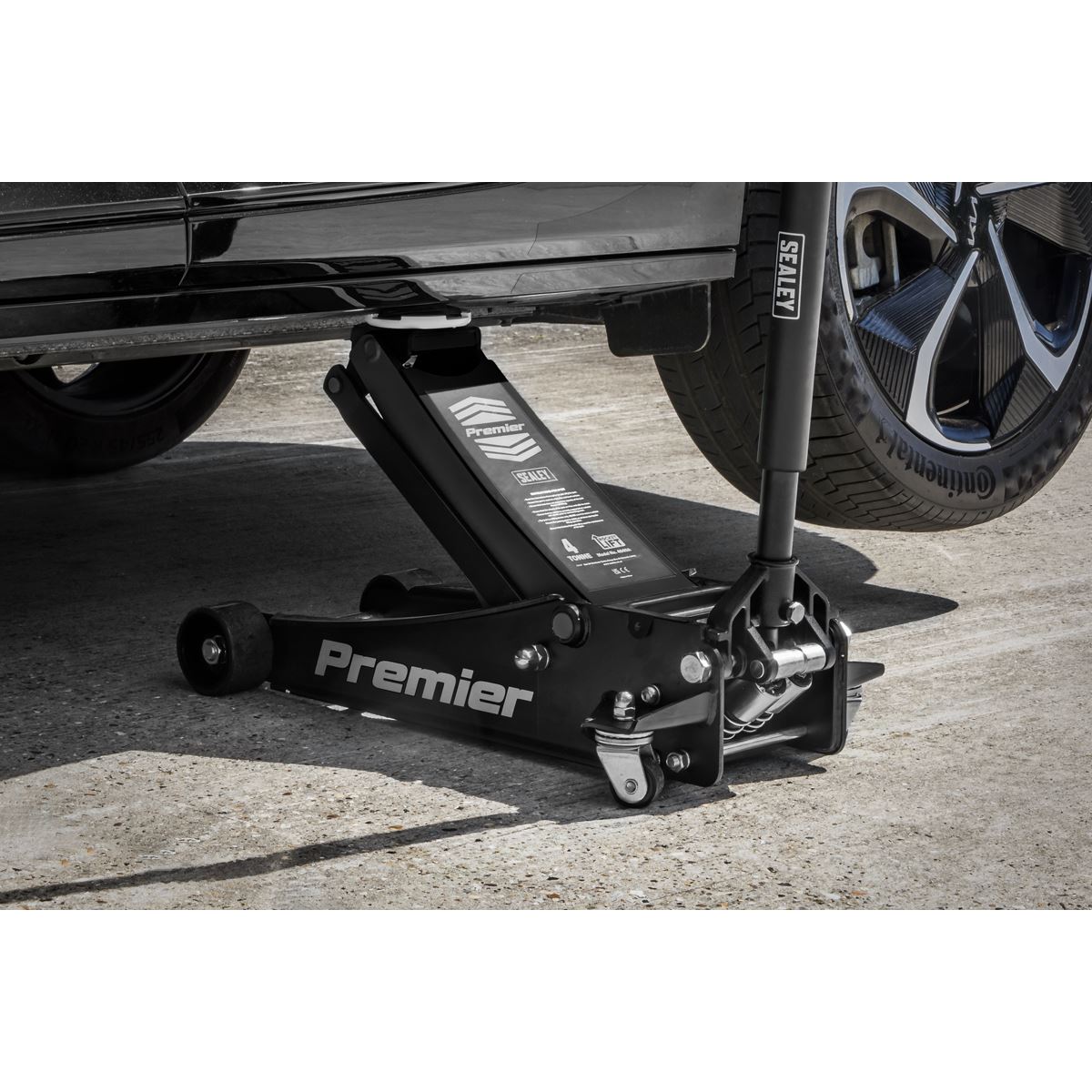 Sealey 4040AB Premier Low Profile Trolley Jack with Rocket Lift 4 Tonne - Black