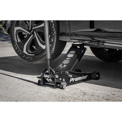 Sealey 4040AB Premier Low Profile Trolley Jack with Rocket Lift 4 Tonne - Black