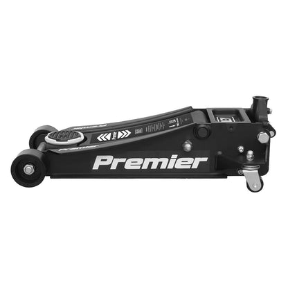 Sealey 4040AB Premier Low Profile Trolley Jack with Rocket Lift 4 Tonne - Black