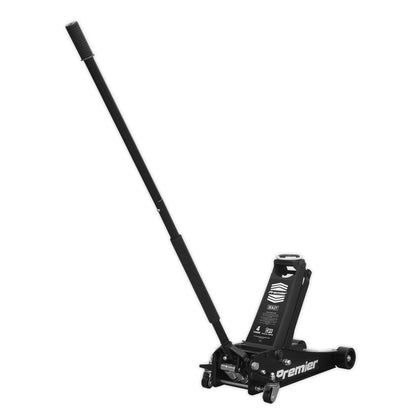 Sealey 4040AB Premier Low Profile Trolley Jack with Rocket Lift 4 Tonne - Black