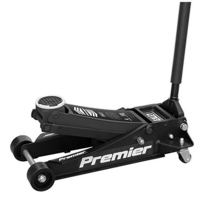 Sealey 4040AB Premier Low Profile Trolley Jack with Rocket Lift 4 Tonne - Black