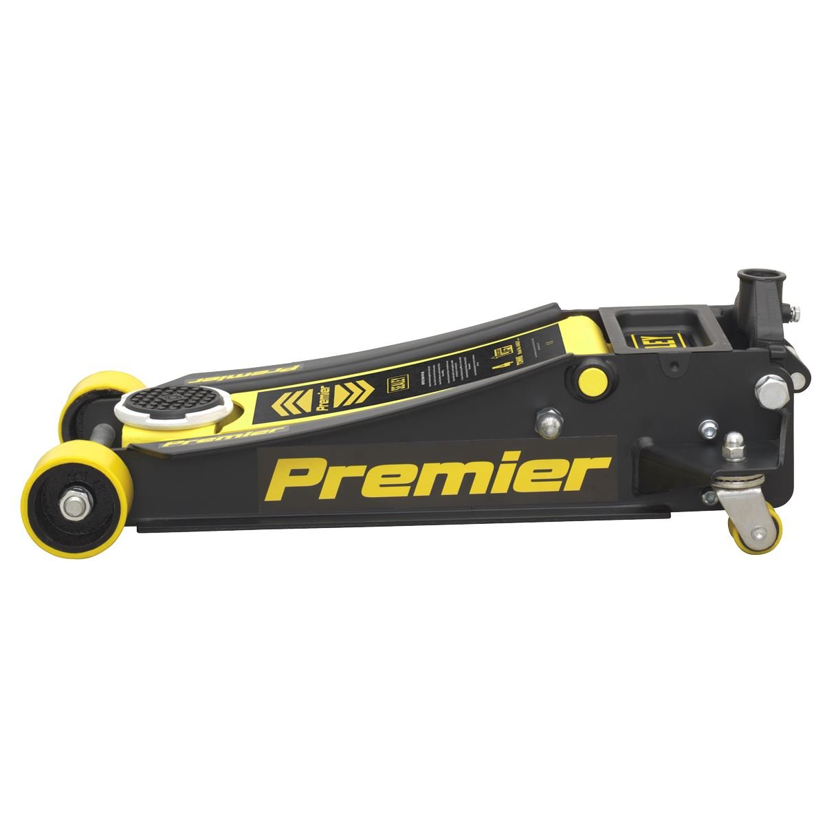 Sealey 4040AY Premier Low Profile Trolley Jack with Rocket Lift 4 Tonne - Yellow