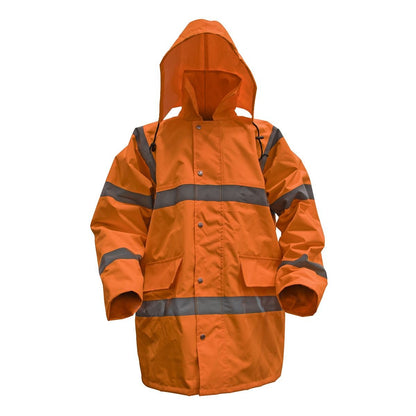 Sealey 806LO Hi - Vis Orange Motorway Jacket with Quilted Lining - Large