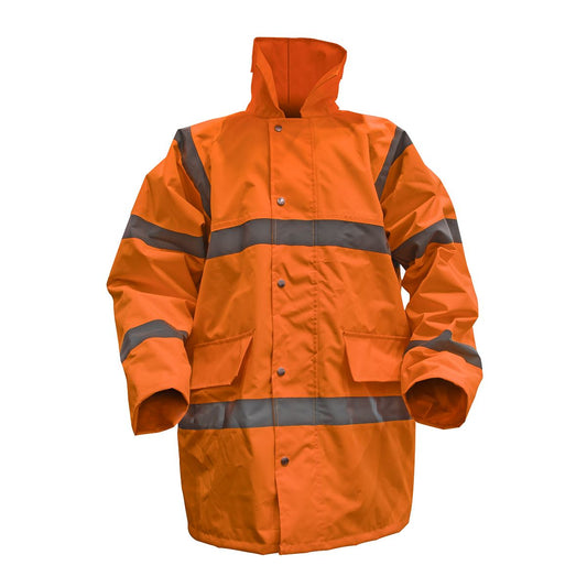 Sealey 806XXLO Hi - Vis Orange Motorway Jacket with Quilted Lining - XX - Large