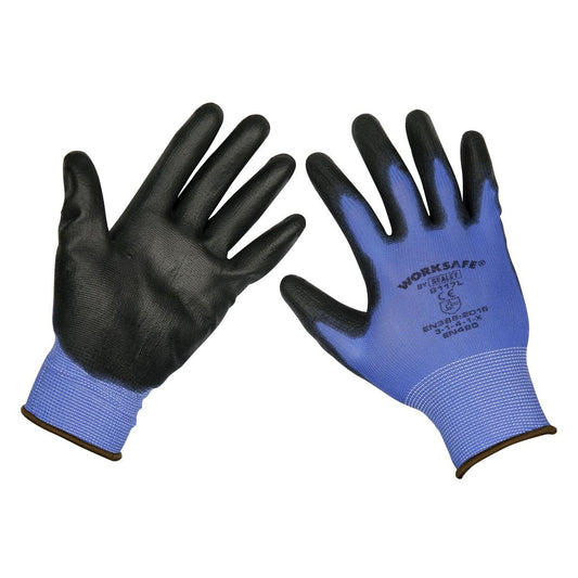 Sealey 9117L Lightweight Precision Grip Gloves (Large) - Pair