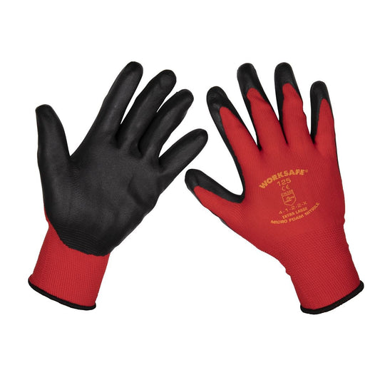 Sealey 9125XL Flexi Grip Nitrile Palm Gloves (X - Large) - Pair