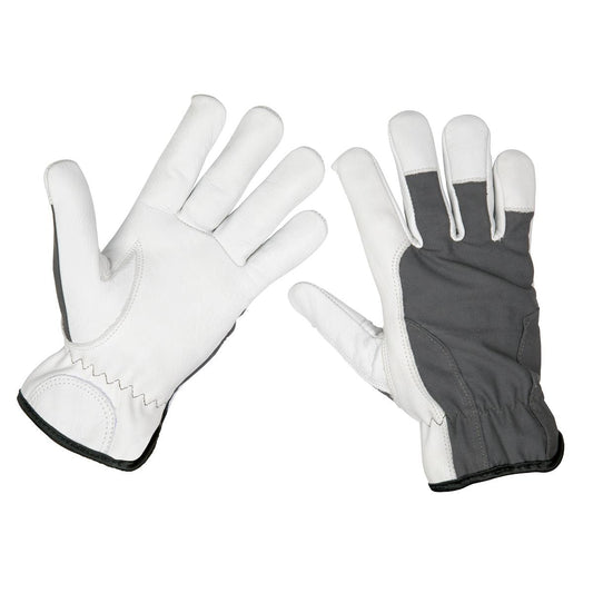 Sealey 9136L Super Cool Hide Gloves Large - Pair