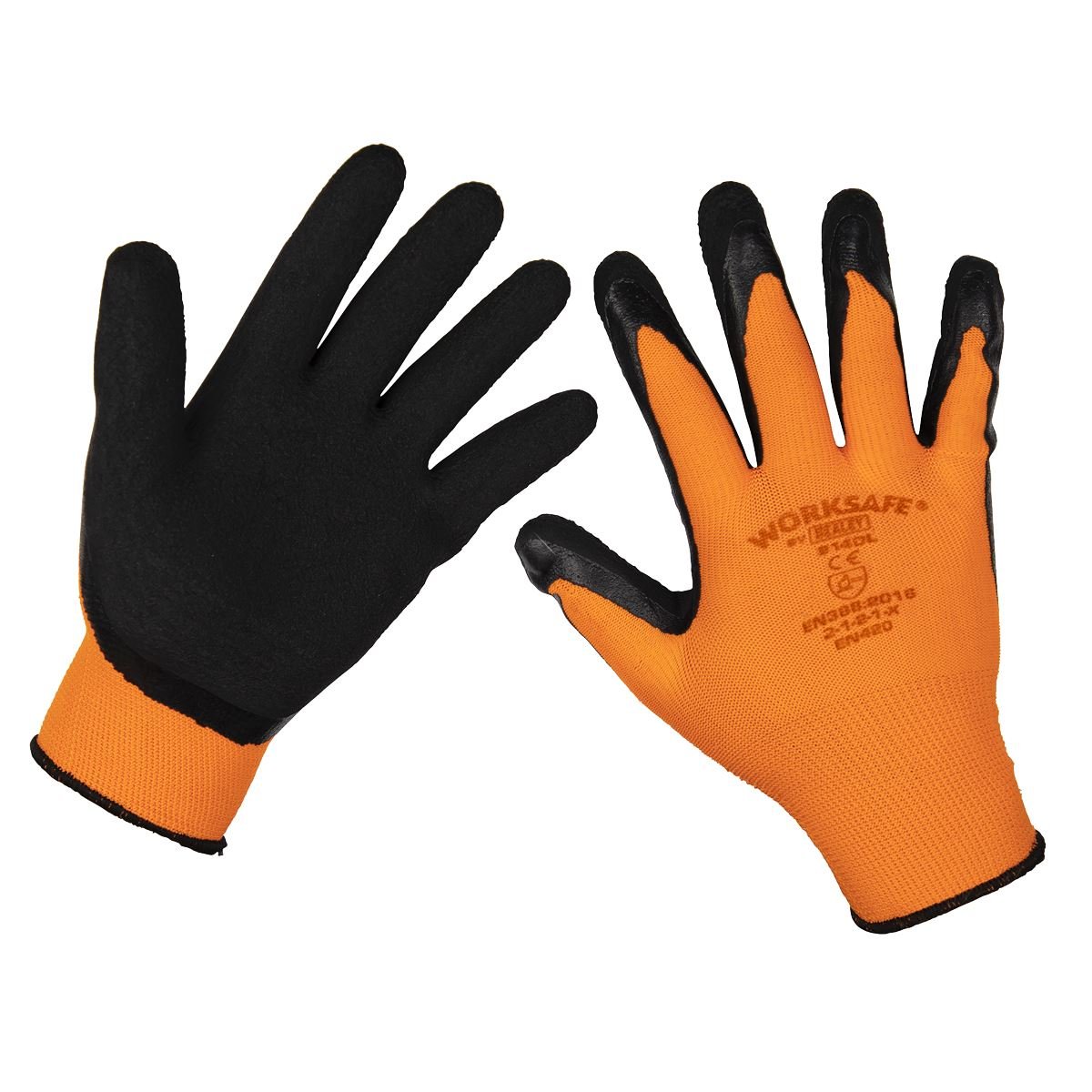 Sealey 9140L Foam Latex Gloves (Large) - Pair