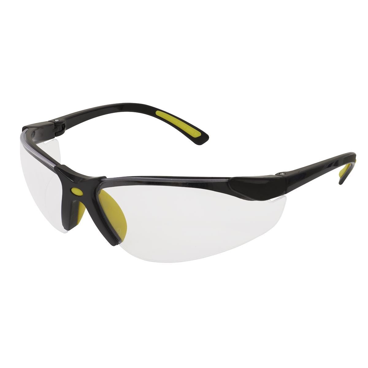 Sealey 9213 Zante Style Clear Safety Glasses with Flexi Arms