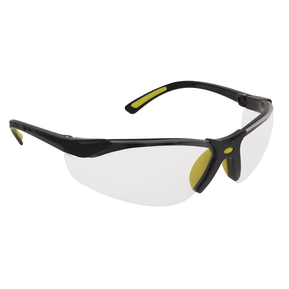 Sealey 9213 Zante Style Clear Safety Glasses with Flexi Arms