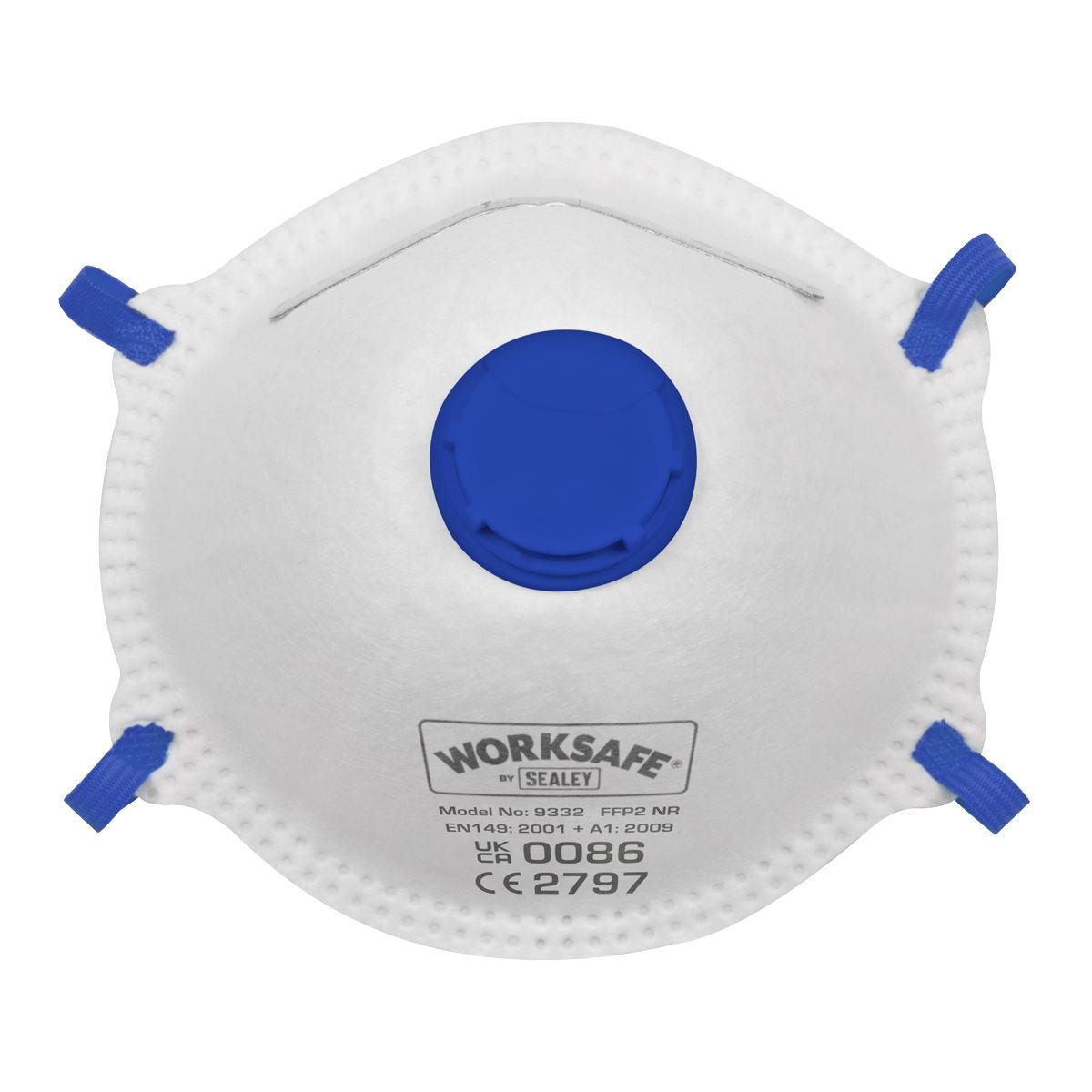 Sealey 9332/10 Cup Mask Valved FFP2 - Pack of 10