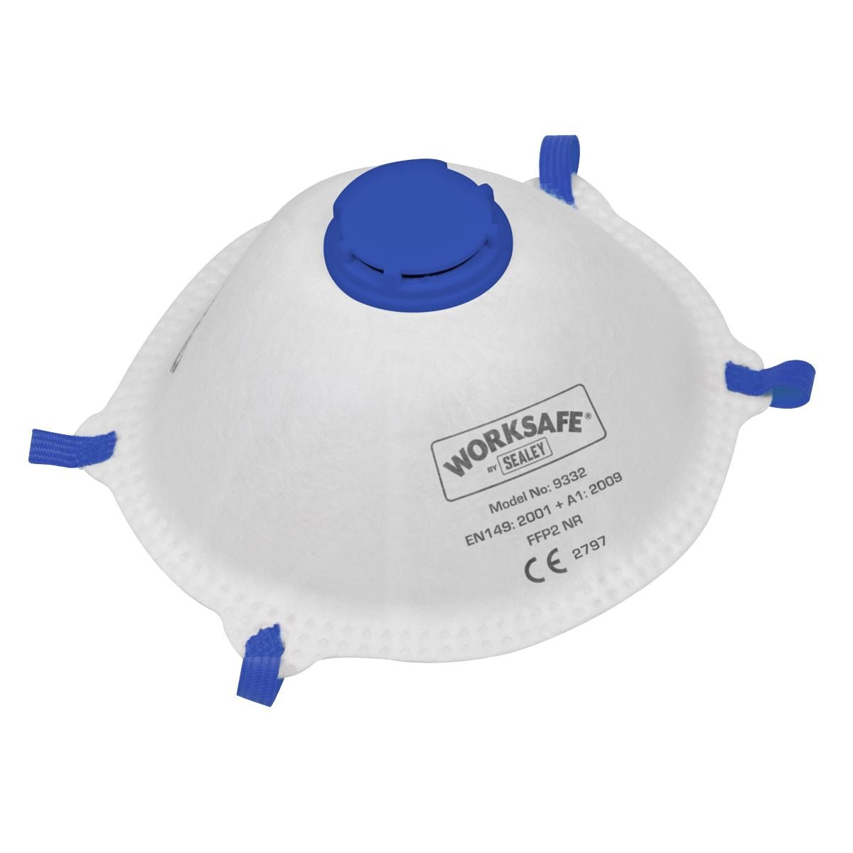 Sealey 9332/10 Cup Mask Valved FFP2 - Pack of 10