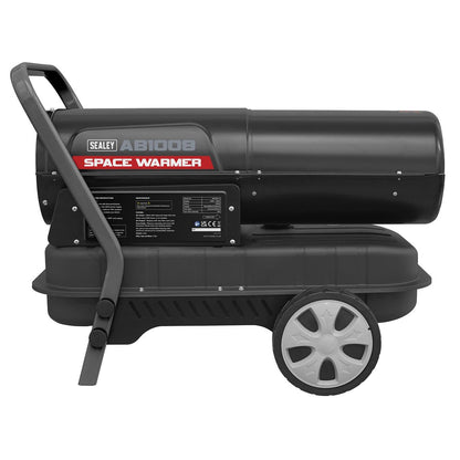 Sealey AB1008 Space Warmer® Kerosene/Diesel Heater 100000Btu/hr with Wheels