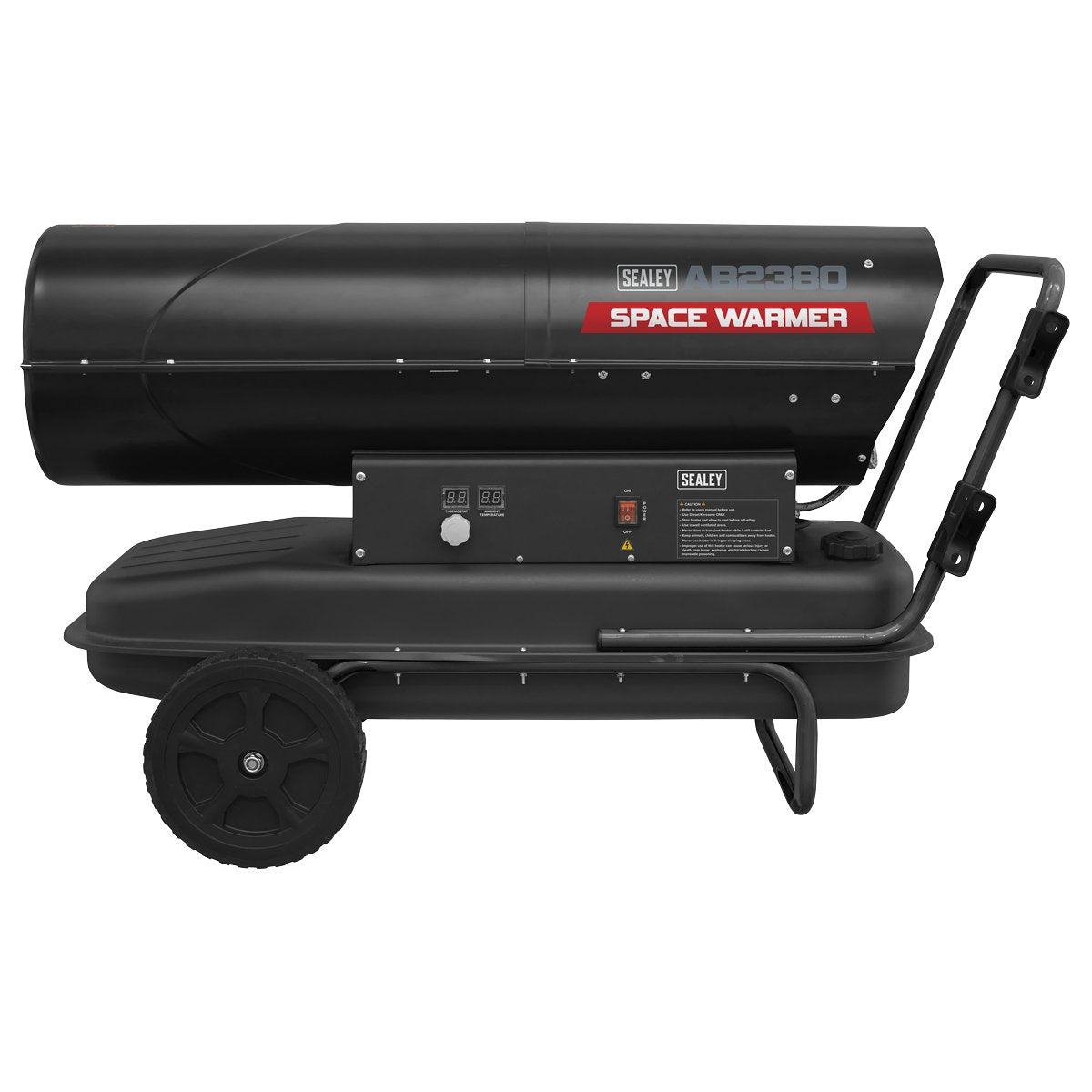 Sealey AB2380 Space Warmer® Kerosene/Diesel Heater 240000Btu/hr with Wheels