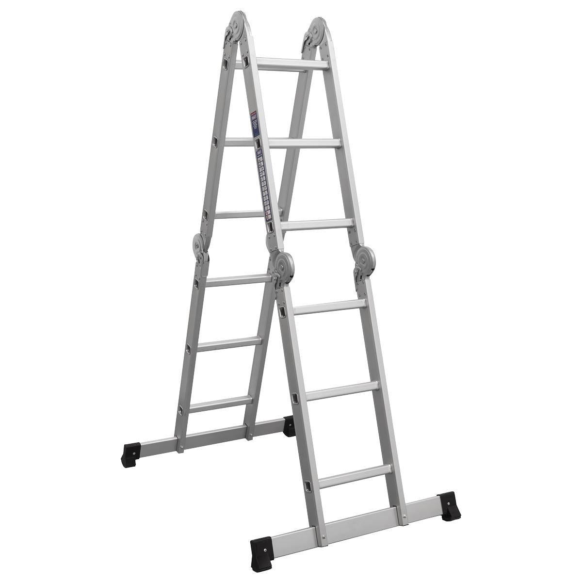 Sealey AFPL1 Aluminium Folding Platform Ladder 4 - Way EN 131