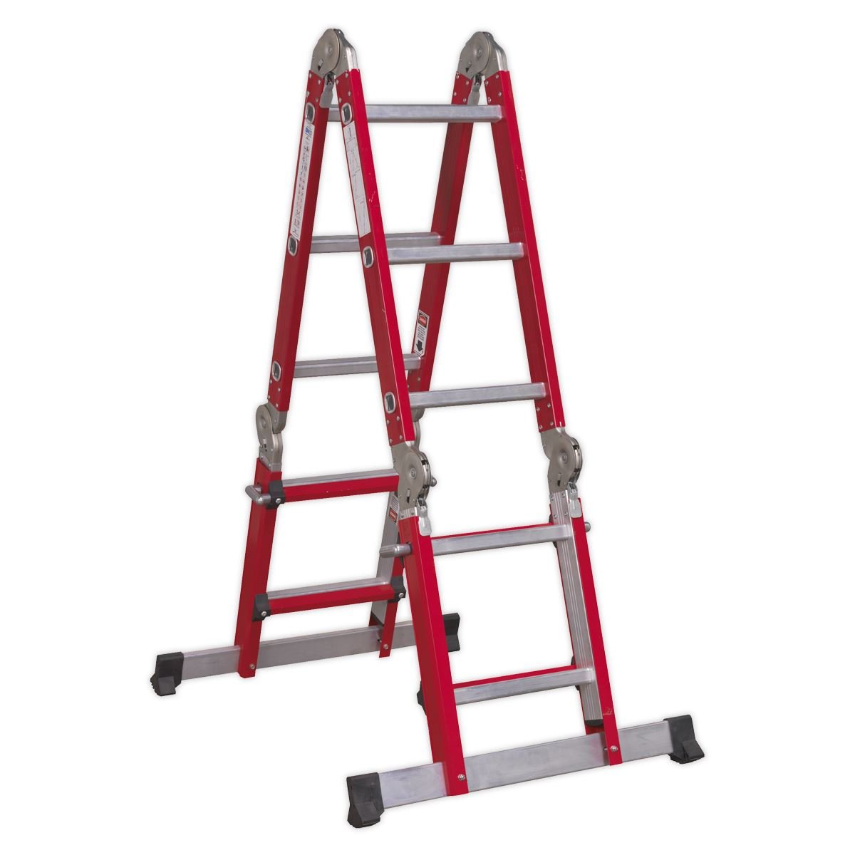 Sealey AFPL2 Aluminium Multipurpose Ladder EN 131 Adjustable Height