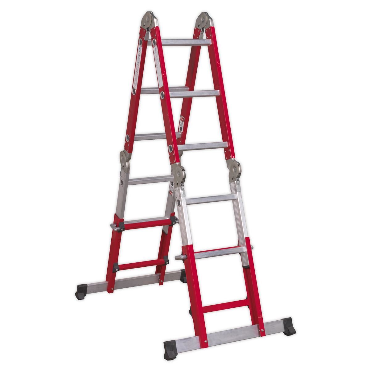 Sealey AFPL2 Aluminium Multipurpose Ladder EN 131 Adjustable Height