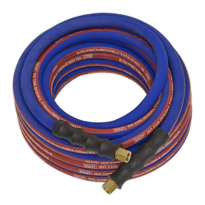 Sealey AH10R Air Hose 10m x Ø8mm with 1/4"BSP Unions Extra - Heavy - Duty