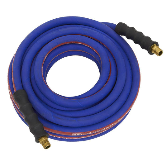 Sealey AH10R/12 Air Hose 10m x Ø13mm with 1/2"BSP Unions Extra - Heavy - Duty