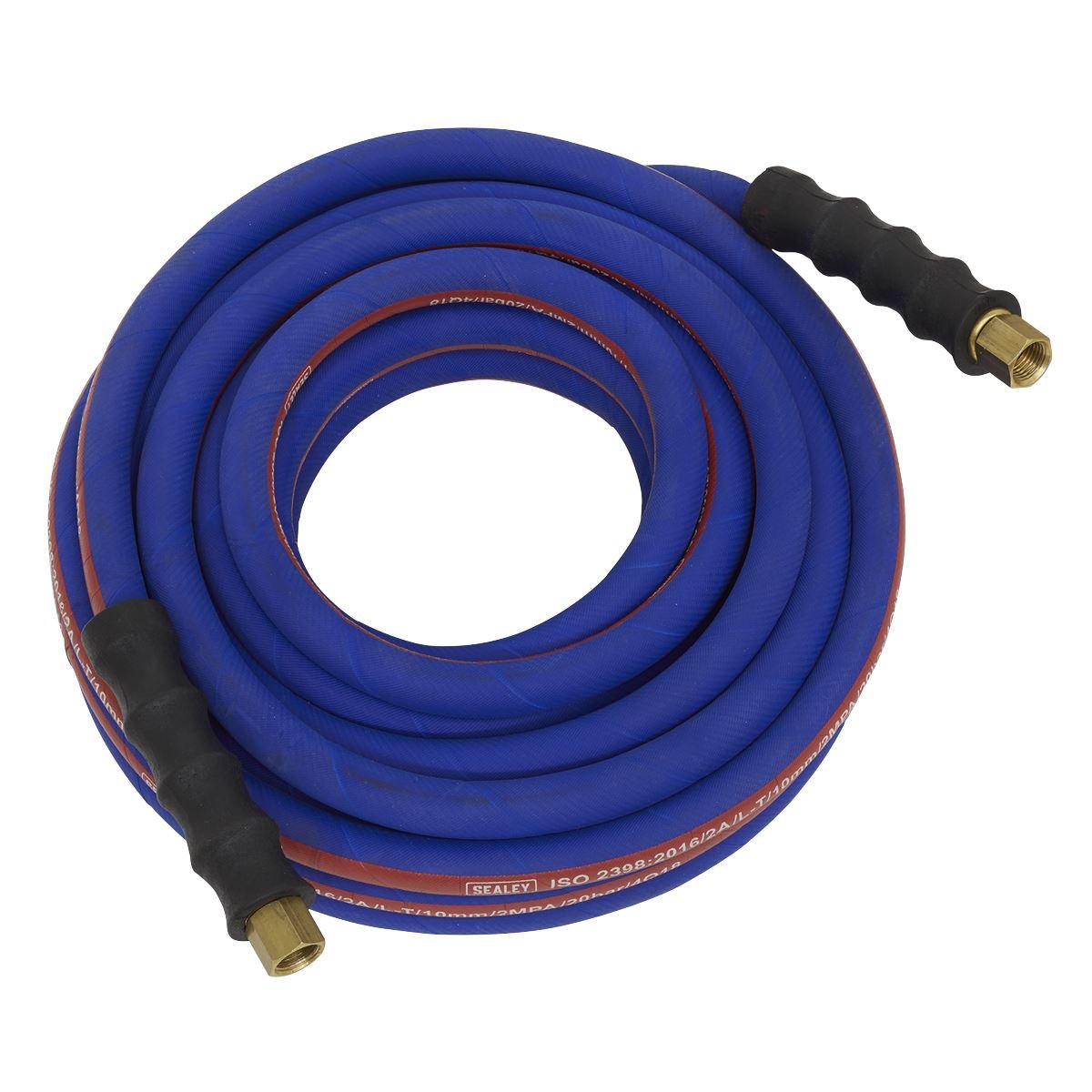 Sealey AH10R/38 Air Hose 10m x Ø10mm with 1/4"BSP Unions Extra - Heavy - Duty