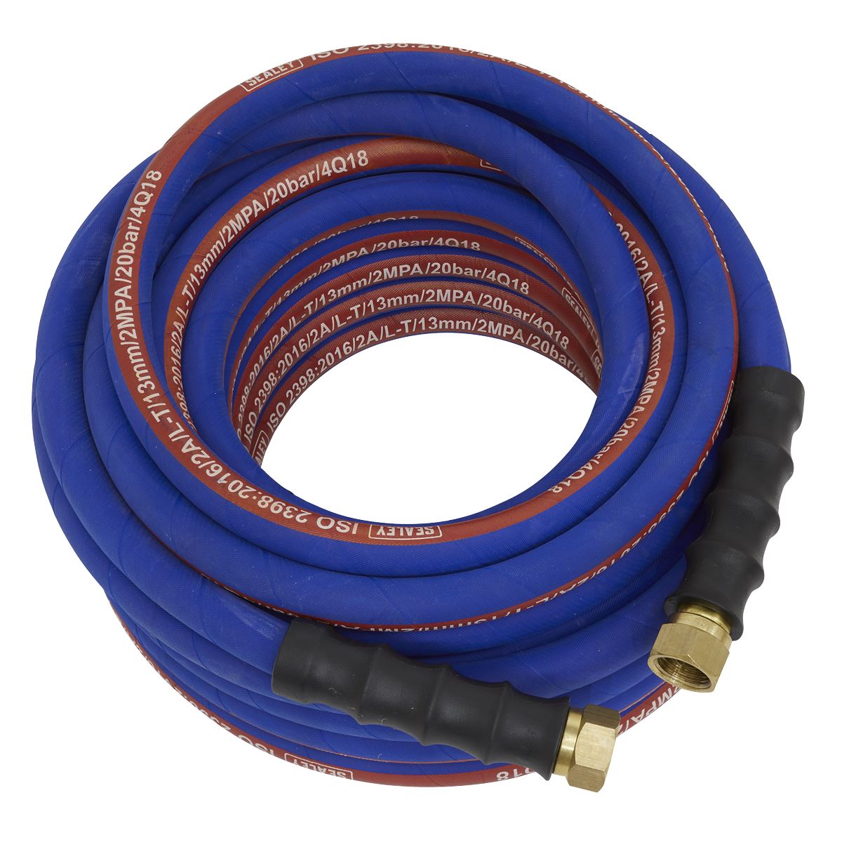 Sealey AH15R/12 Sealey AH15R/12 Air Hose 15m x Ø13mm with 1/2"BSP Unions Extra - Heavy - Duty