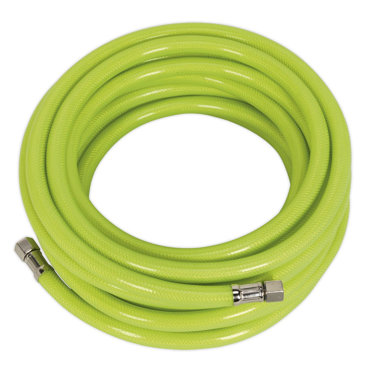 Sealey AHFC10 Air Hose High - Visibility 10m x Ø8mm with 1/4"BSP Unions