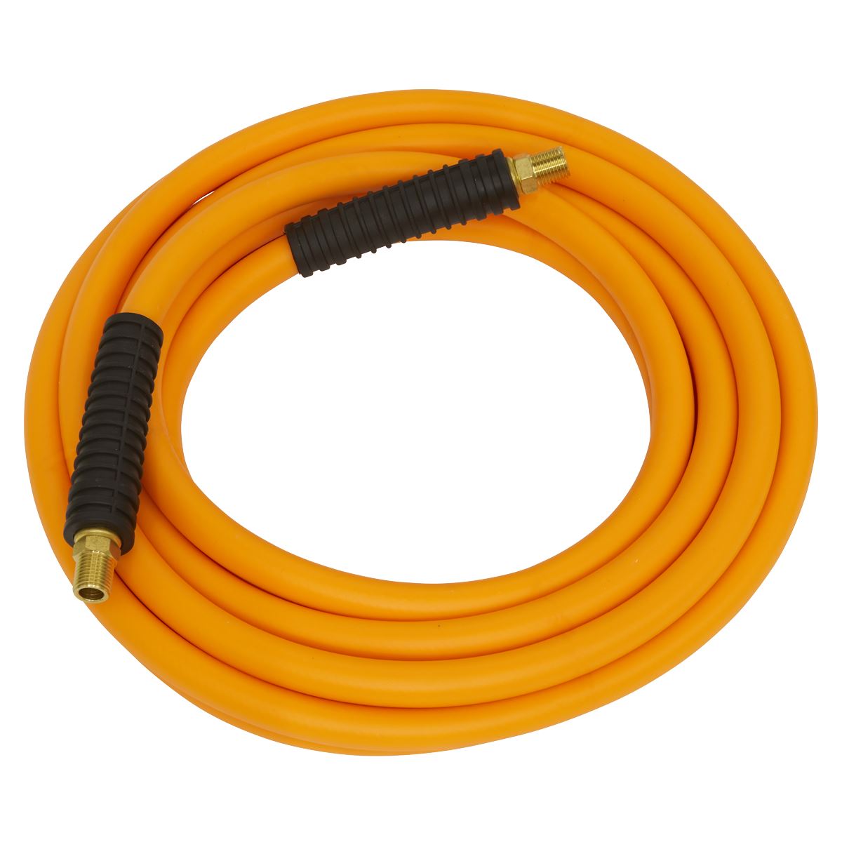 Sealey AHHC10 Air Hose 10m x Ø8mm Hybrid High - Visibility with 1/4"BSP Unions