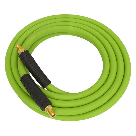 Sealey AHHC10G Air Hose 10m x Ø8mm Hybrid High - Visibility with 1/4"BSP Unions