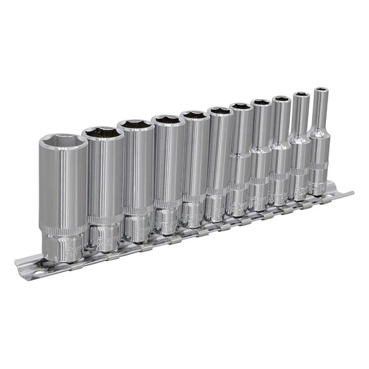 Sealey AK2671 Socket Set 11pc 1/4"Sq Drive Deep WallDrive® Imperial