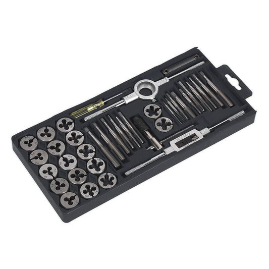 Sealey AK301 Tap & Die Set 40pc Split Dies - Metric