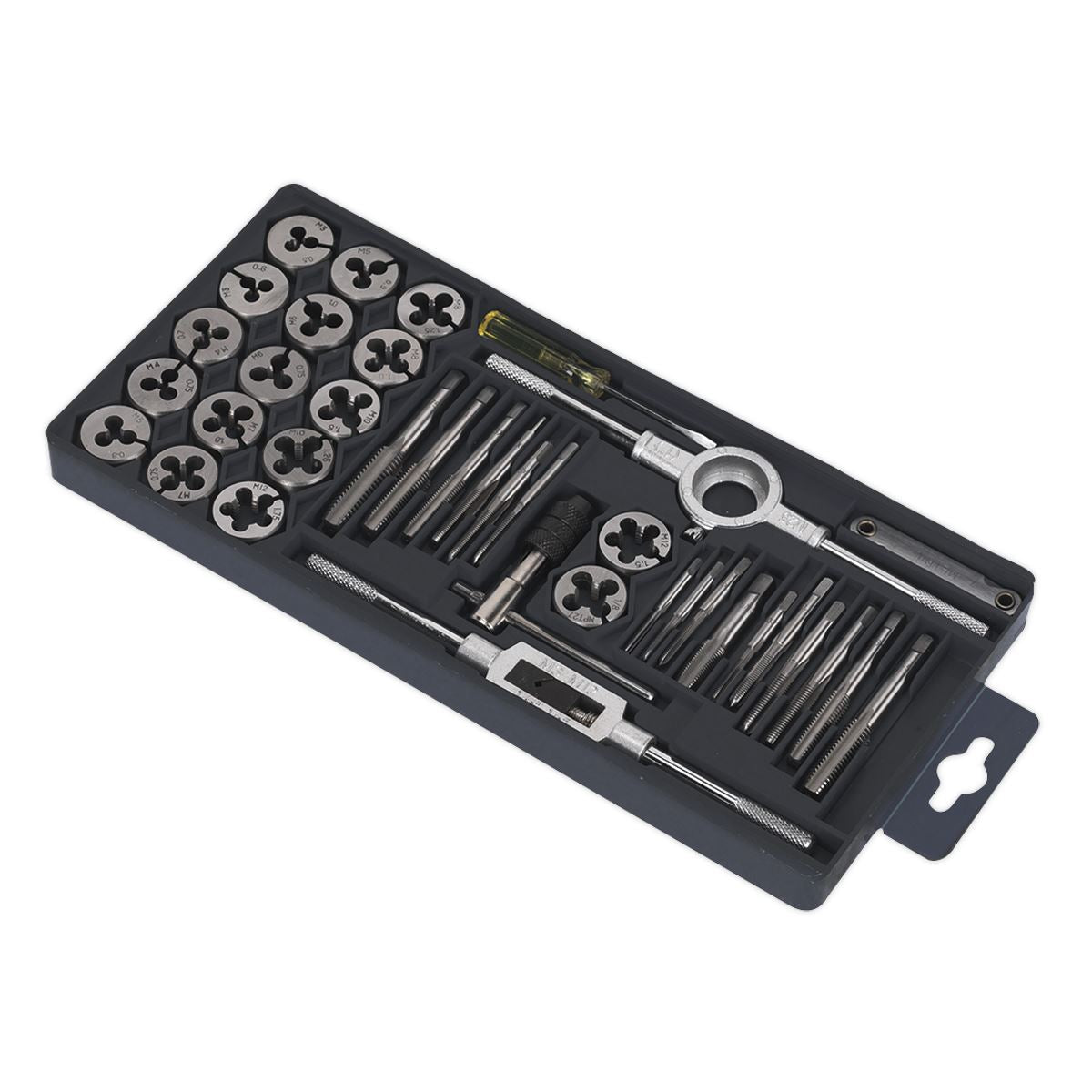 Sealey AK301 Tap & Die Set 40pc Split Dies - Metric