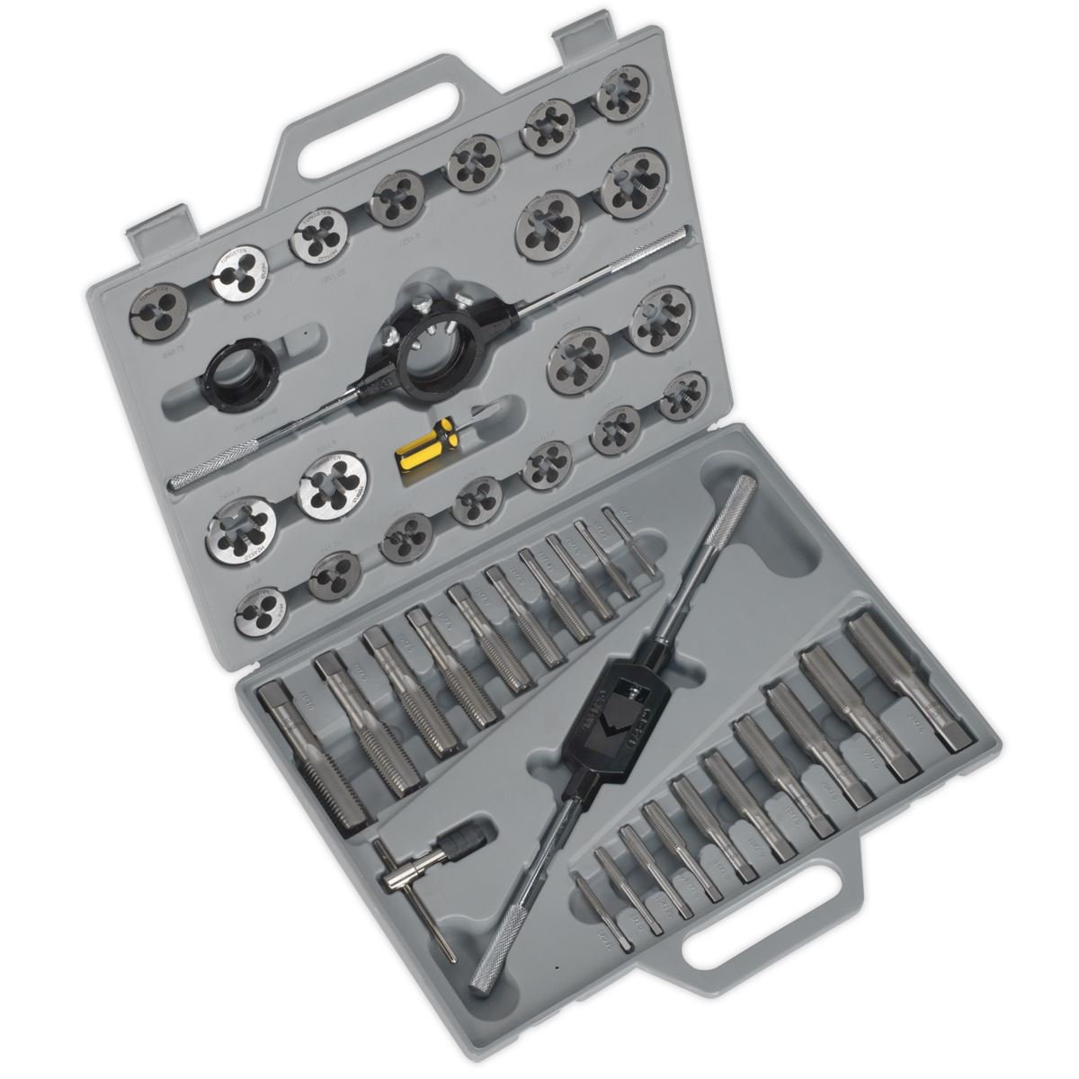 Sealey AK303 Tap & Die Set 45pc Split Dies Metric